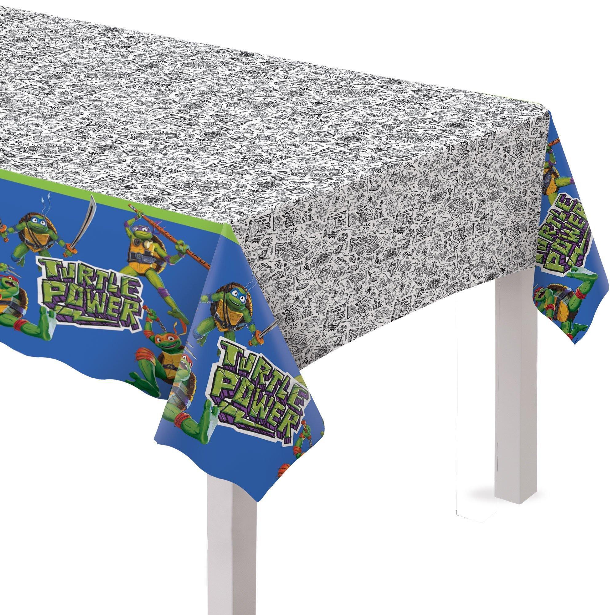 TMNT Birthday Party Supplies Pack for 8 Guests - Kit Includes Plates, Napkins & Table Cover