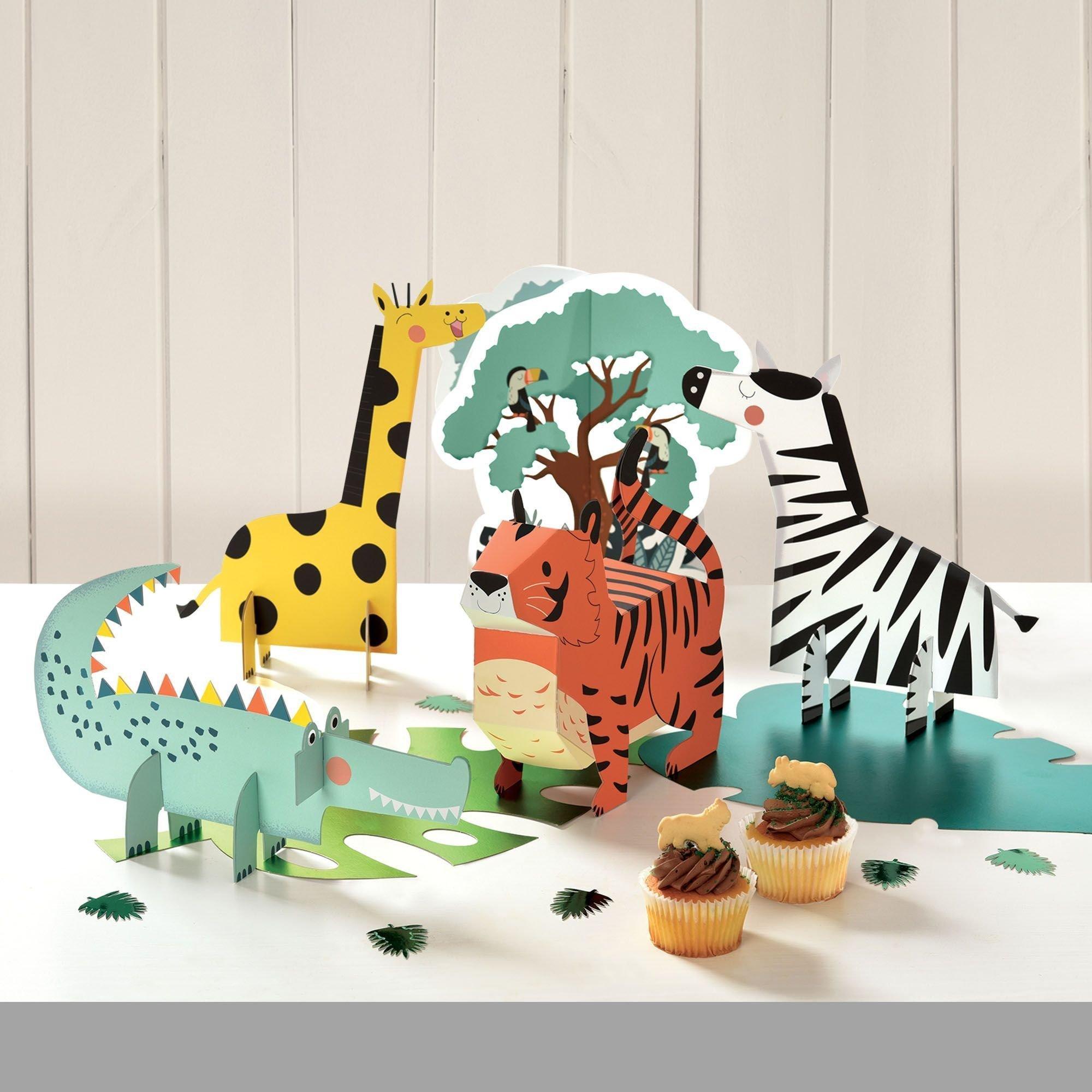 Get Wild Birthday Party Decorating Supplies Pack - Kit Includes Banner, Lanterns & Table Decorations