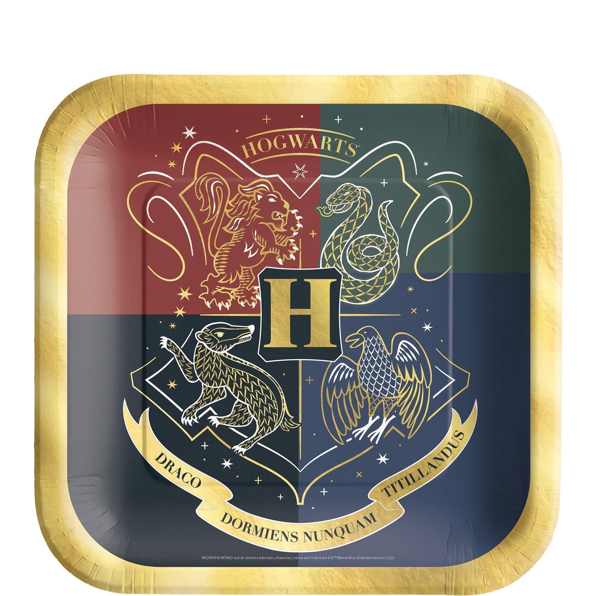 Hogwarts Harry Potter Core Birthday Party Supplies Pack for 8 Guests - Kit Includes Plates, Napkins & Table Cover