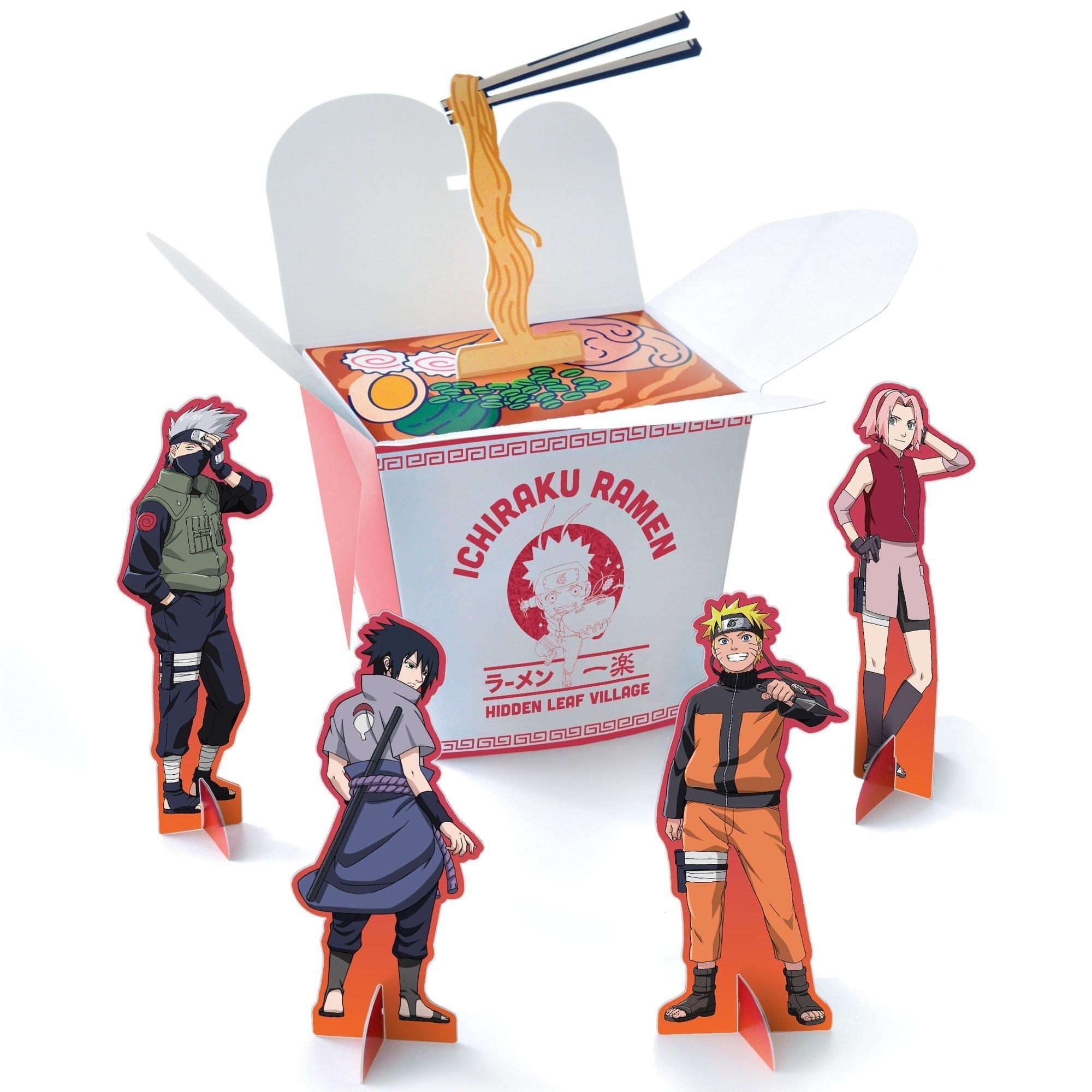 Naruto Shippuden Birthday Party Decorating Supplies Pack - Kit Includes Banner, Scene Setter & Table Decorations