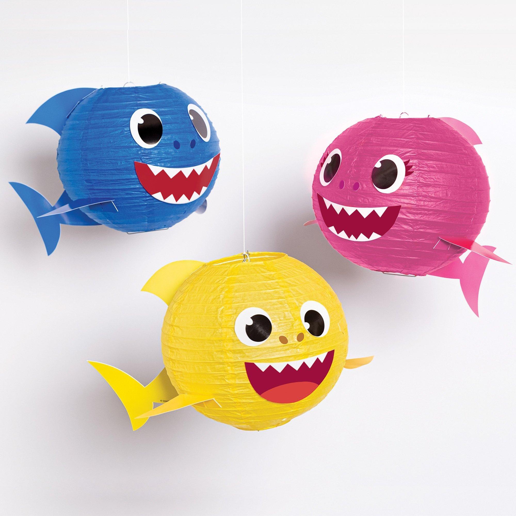 Baby Shark Birthday Party Decorating Supplies Pack - Kit Includes Banner, Lantern & Table Decorations