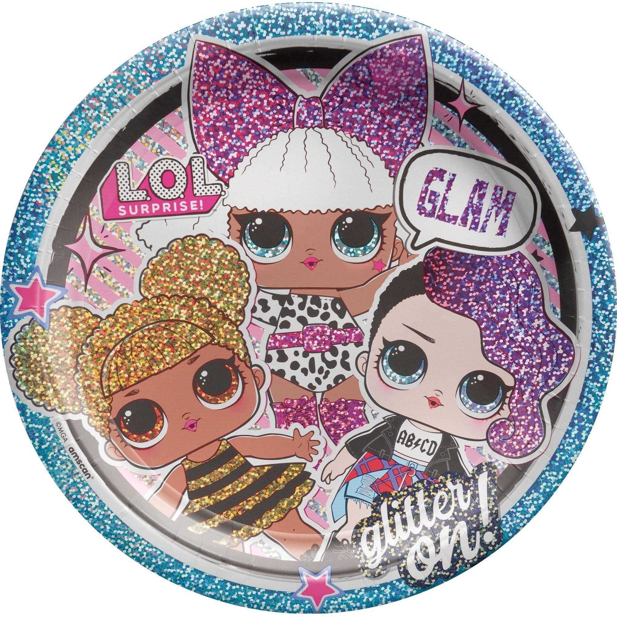 L.O.L. Surprise! Together 4-Eva Core Birthday Party Supplies Pack for 8 Guests - Kit Includes Plates, Napkins & Table Cover