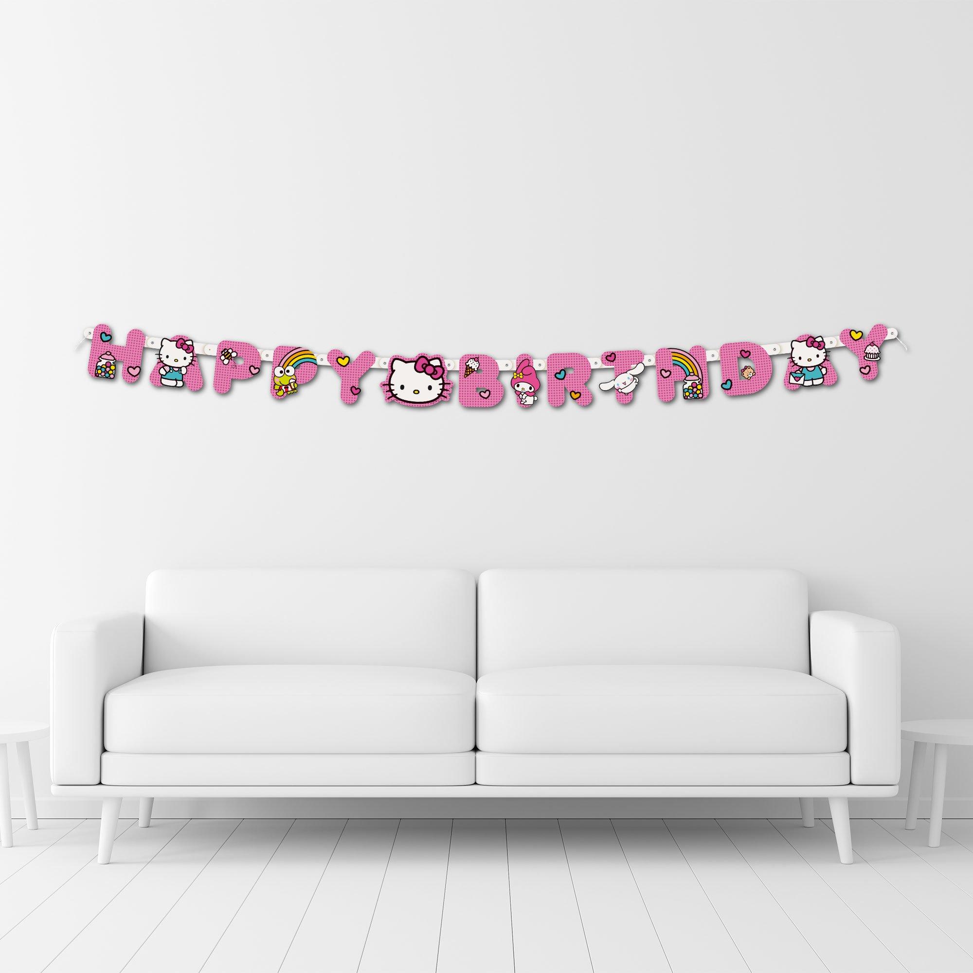 Hello Kitty and Friends Cardstock Birthday Banner, 6ft - Sanrio