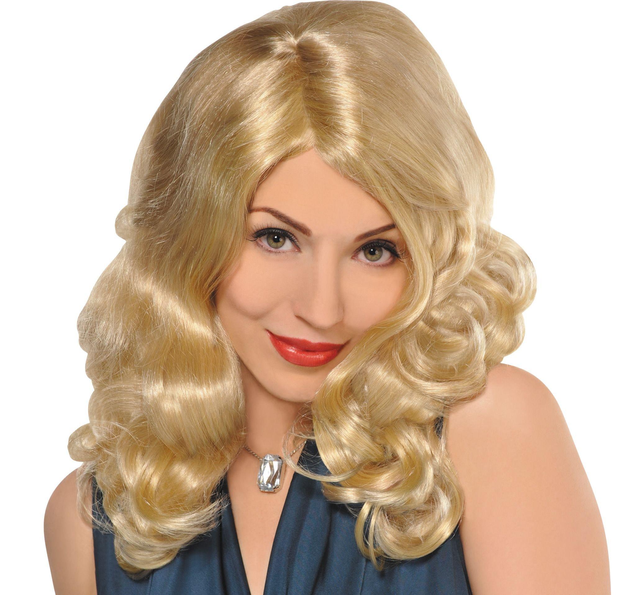 Blonde shop party wig