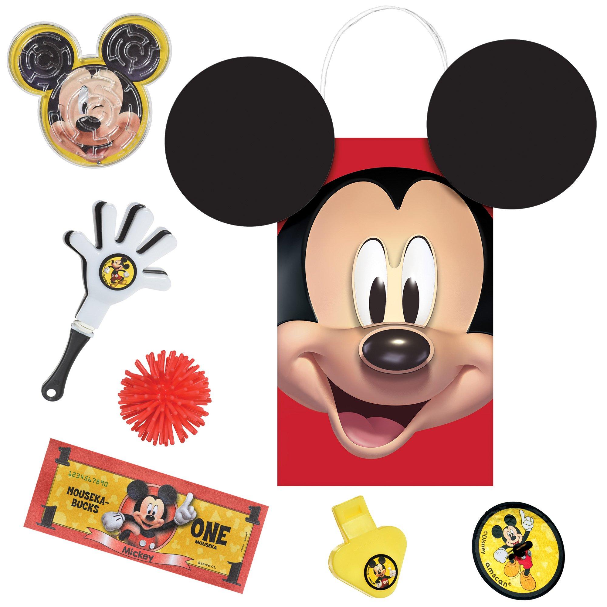 Mickey Mouse Forever Favor Supplies Pack for 8 Guests - Kit Includes Favor Bags & Favor Pack