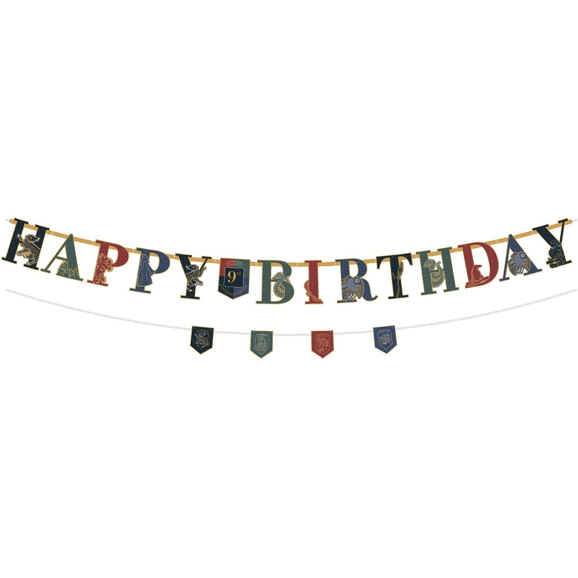 Harry Potter Birthday Party Decorating Supplies Pack - Kit Includes Banners, Hanging Decorations & Centerpieces