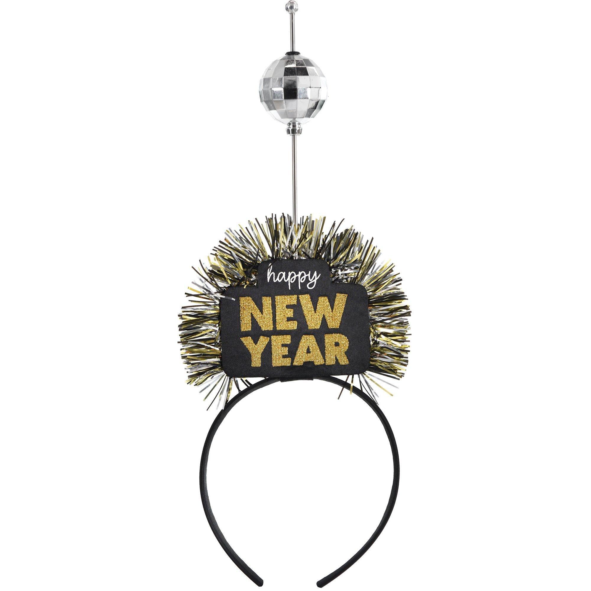 Disco New Year's Eve Party Wearables Supplies Pack - Kit Includes Headbands, Glasses & Necklaces