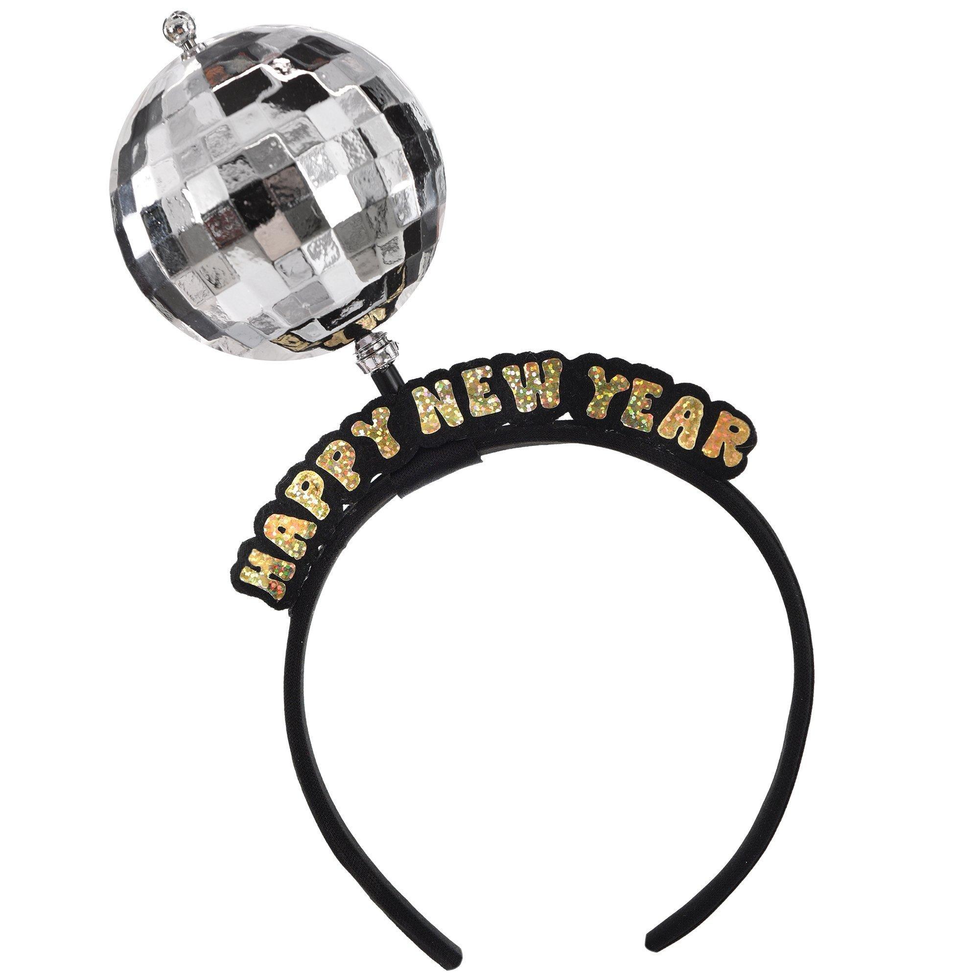 Disco New Year's Eve Party Wearables Supplies Pack - Kit Includes Headbands, Glasses & Necklaces