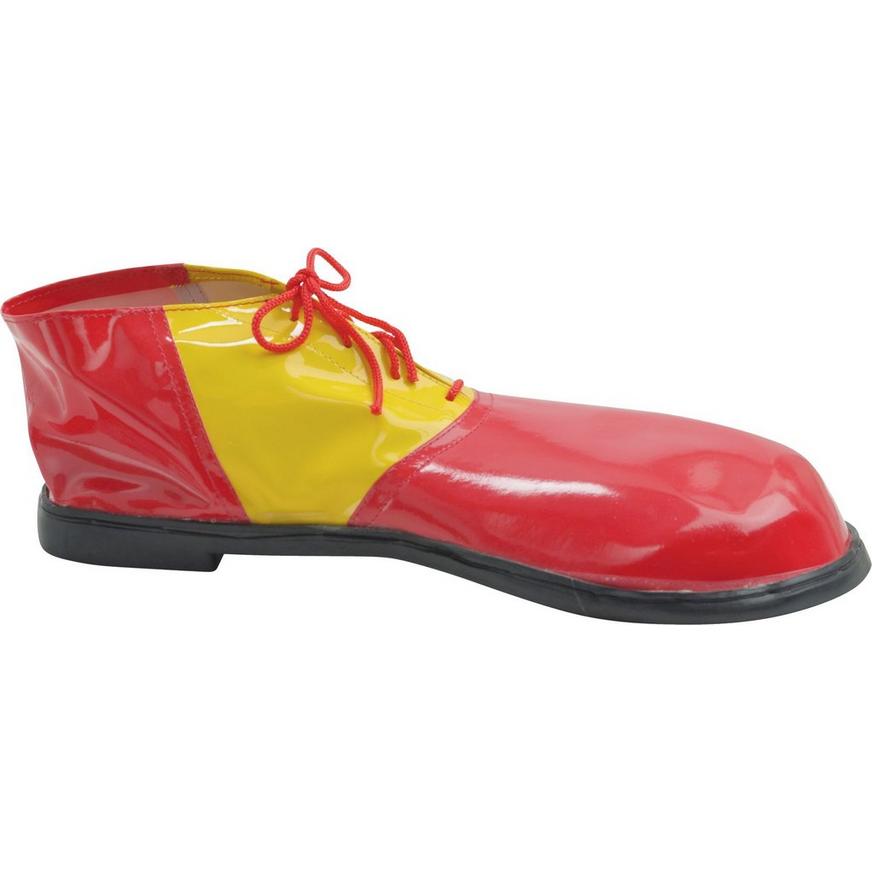 Adult Red & Yellow Clown Shoes Deluxe