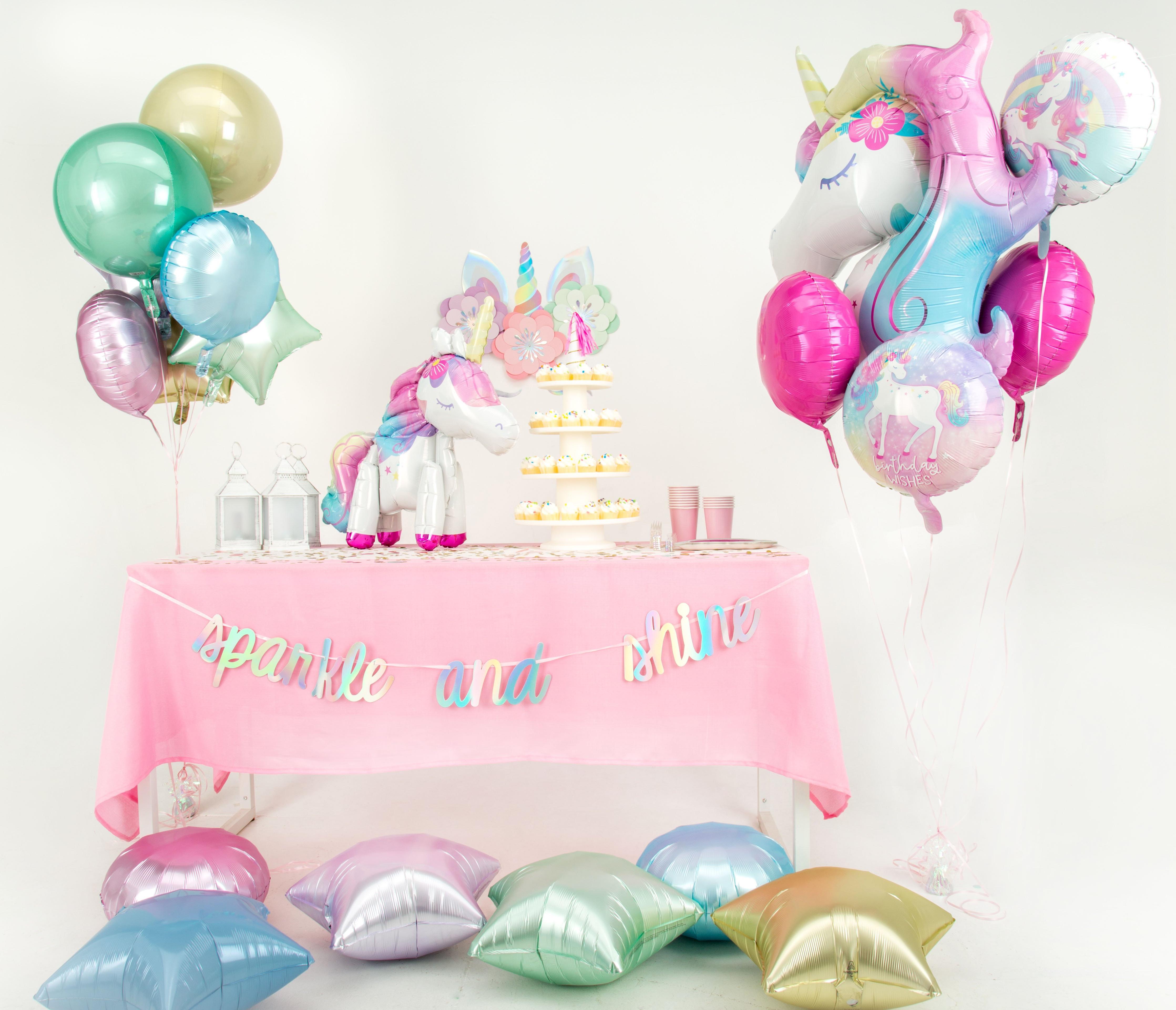 unicorn birthday  Unicorn themed birthday party, Kids party decorations,  Unicorn themed birthday