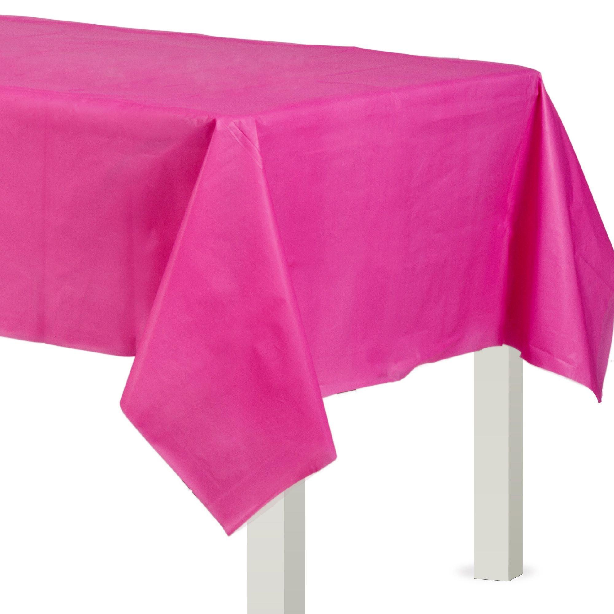 Hot pink tablecloth new arrivals