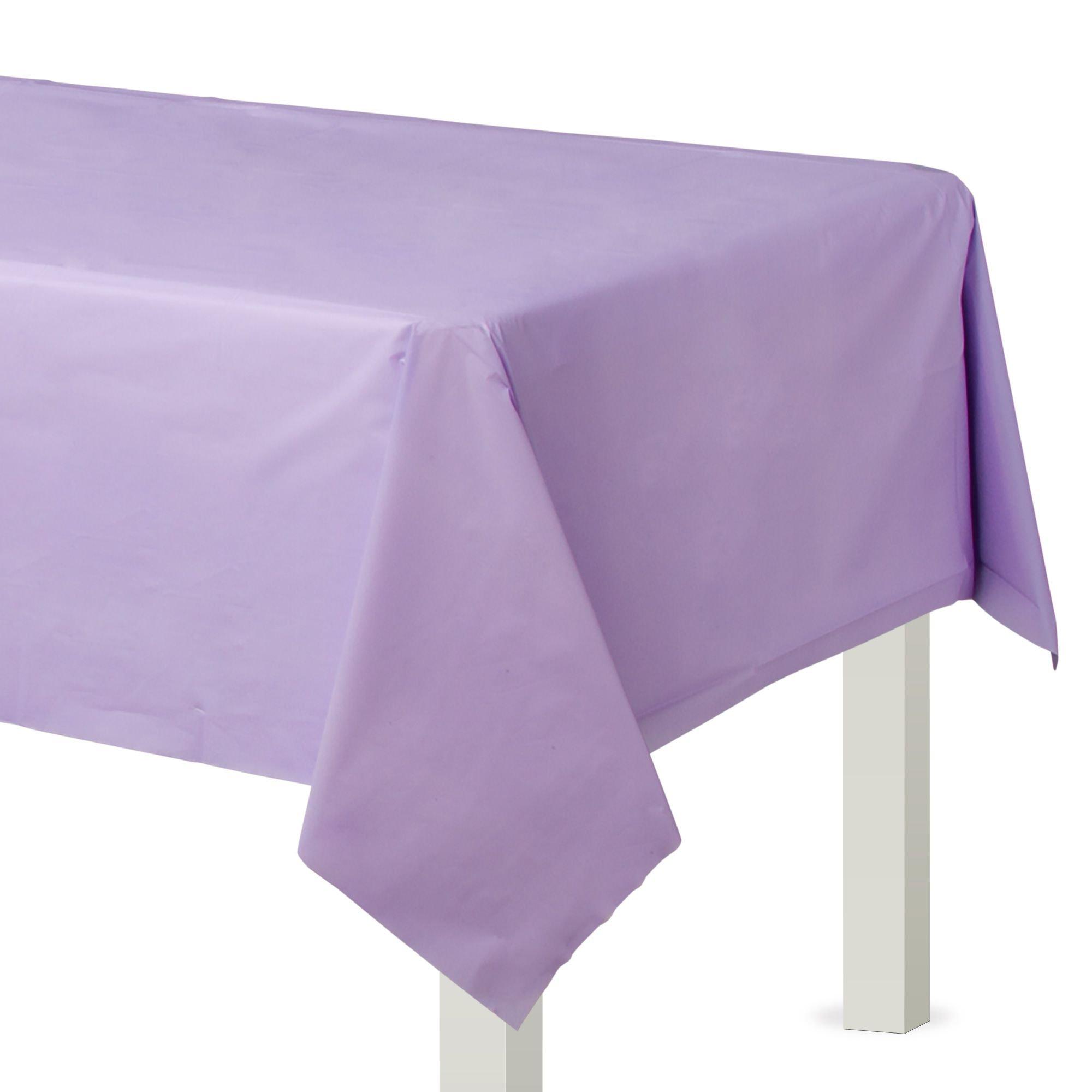 Lavender Plastic Table Cover 54in x 108in | Party City