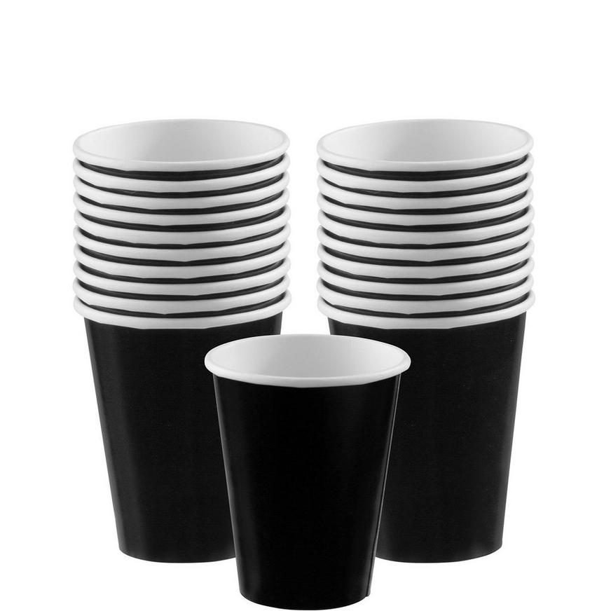 Black Paper Cups 20ct
