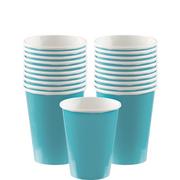 Caribbean Blue Paper Cups 20ct