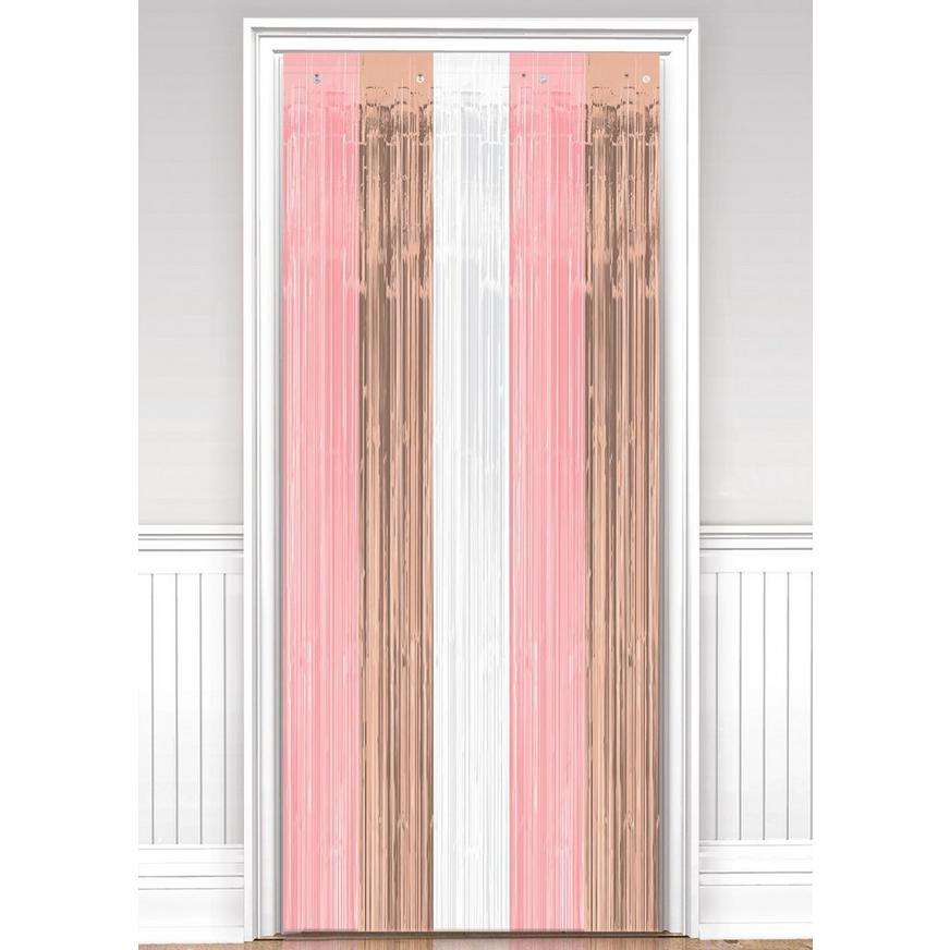 Blush Pink Doorway Curtain, 3ft x 8ft