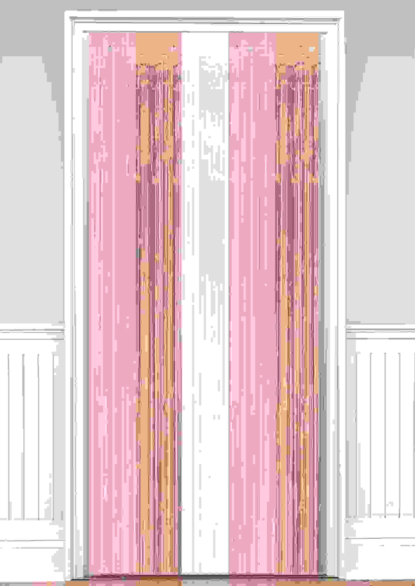 Blush Pink Doorway Curtain, 3ft x 8ft