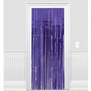 Purple Foil Fringe Doorway Curtain, 3ft x 8ft