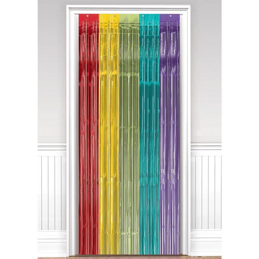 Rainbow Fringe Doorway Curtain