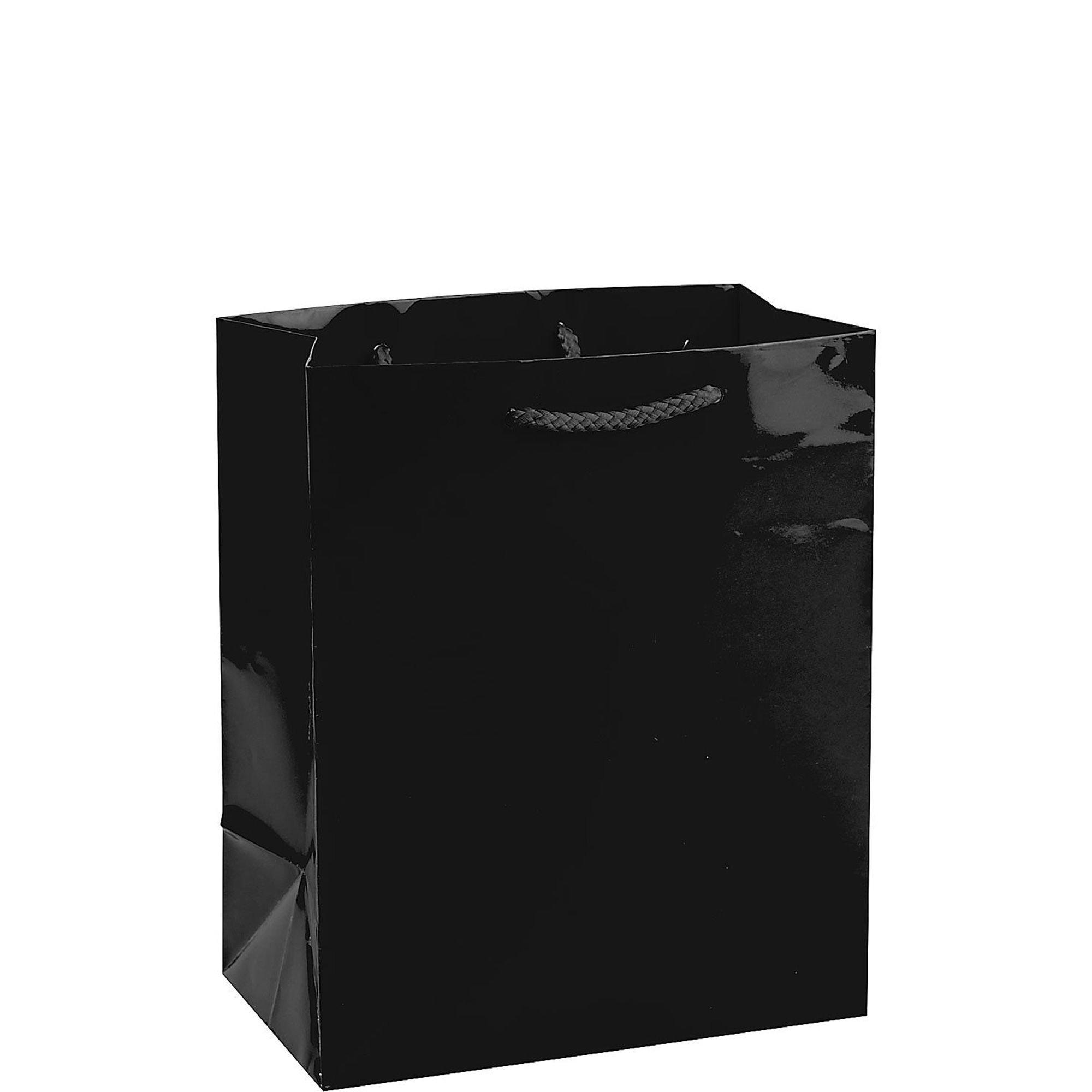 Black Glossy Medium Gift Bag