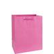 Medium Glossy Bright Pink Gift Bag, 7.75in x 9.5in 