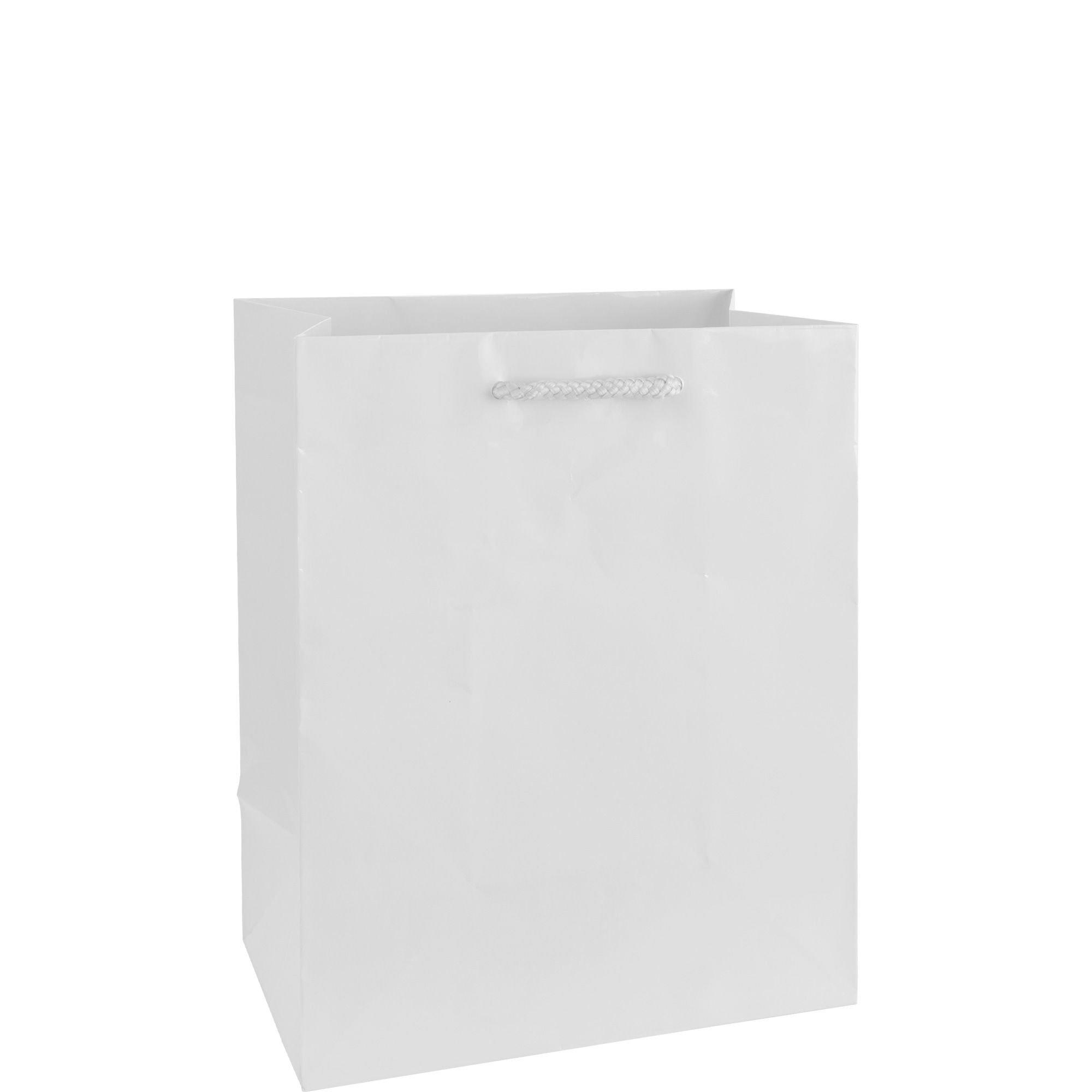 Celebrate It Medium White Paper Bags - 30 ct