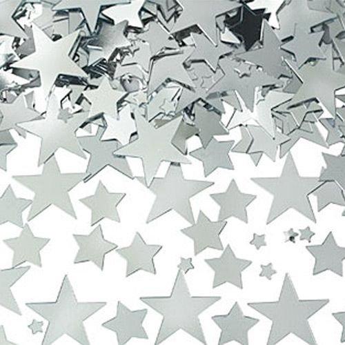 60 g Star Confetti Glitter Star Table Confetti Metallic Foil Stars for  Party Wedding Festival Decorations (Silver Set, 10mm and 6mm)