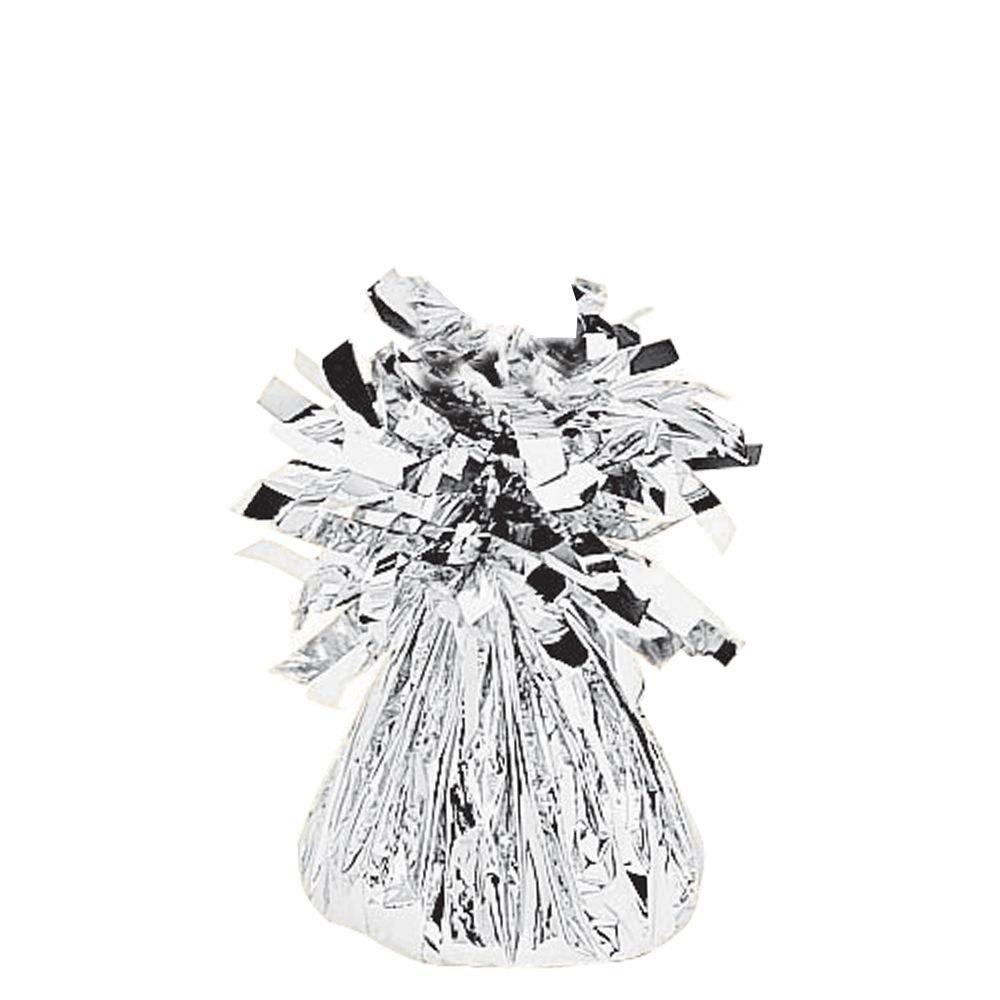 9-Inch Balloon Weight Hand-crafted Silver Foil - Balloon Delivery by
