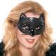 Black Sequin Cat Mask