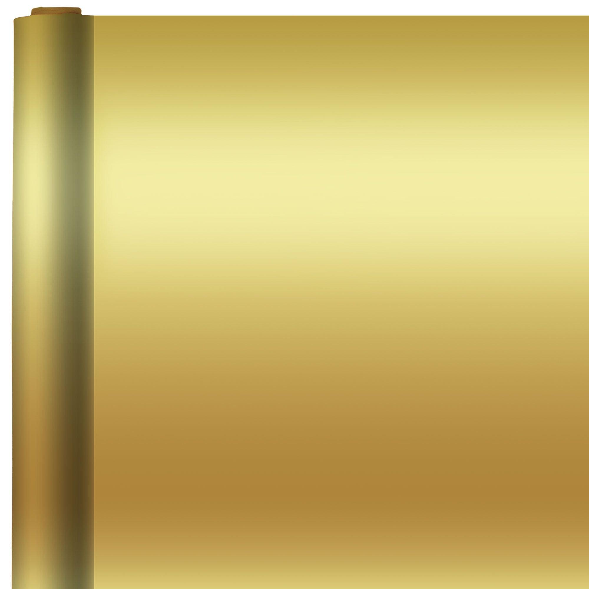 Jumbo Gold Foil 30 sq ft. Gift Wrapping Paper Rolls - Sold individually 