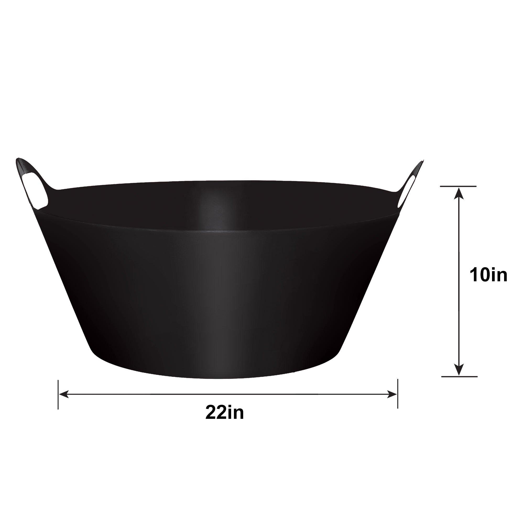 Black Plastic Party Tub, 8gal | Party City