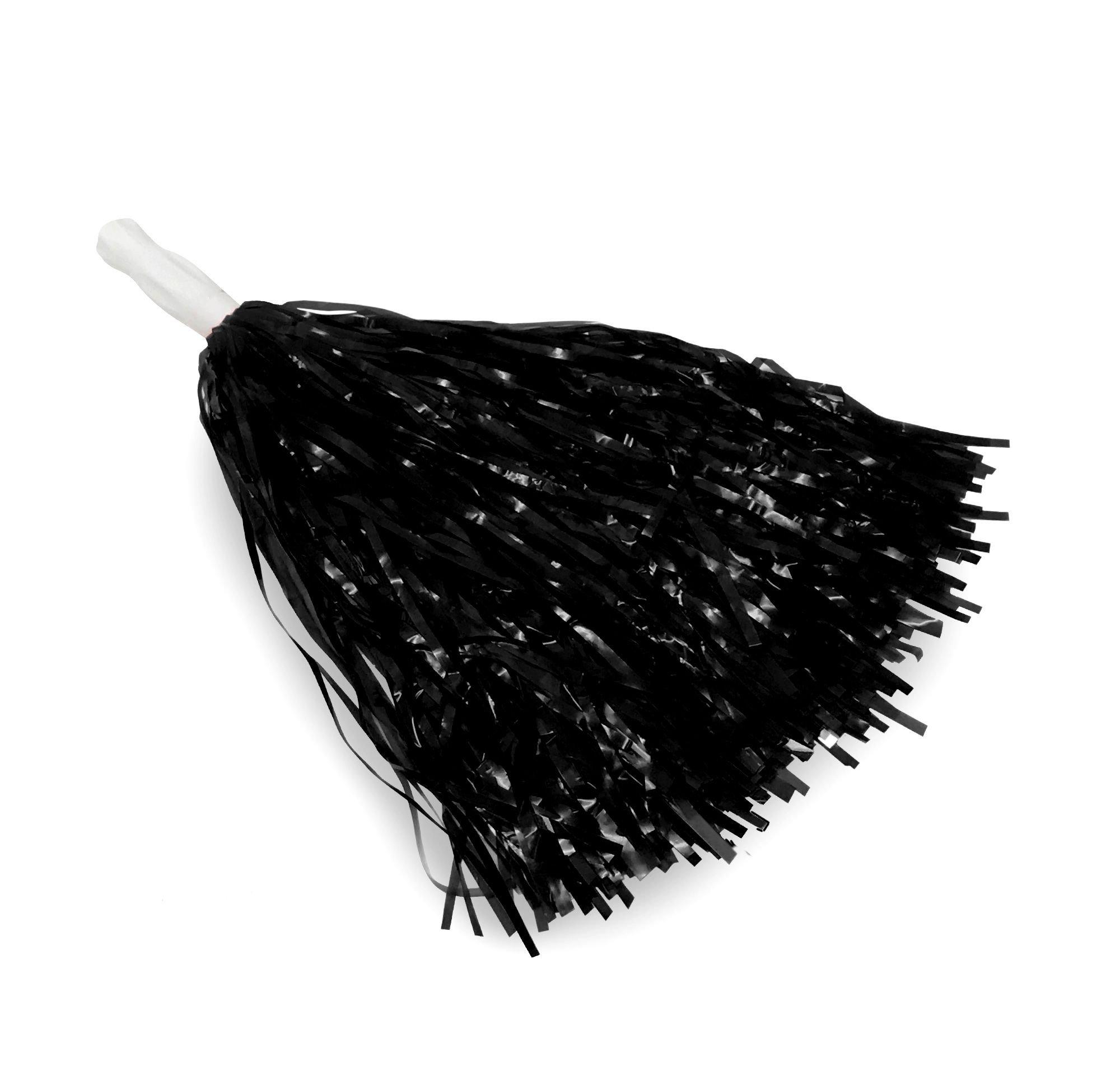 Black 3/4 inch Pom-Poms, 45 Pack