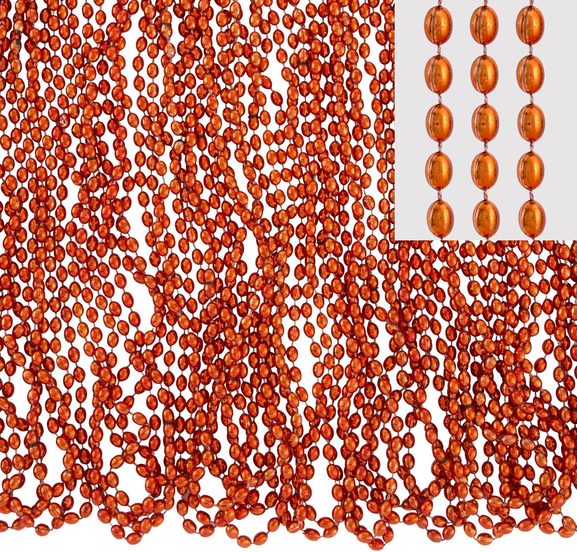 Orange deals bead necklace