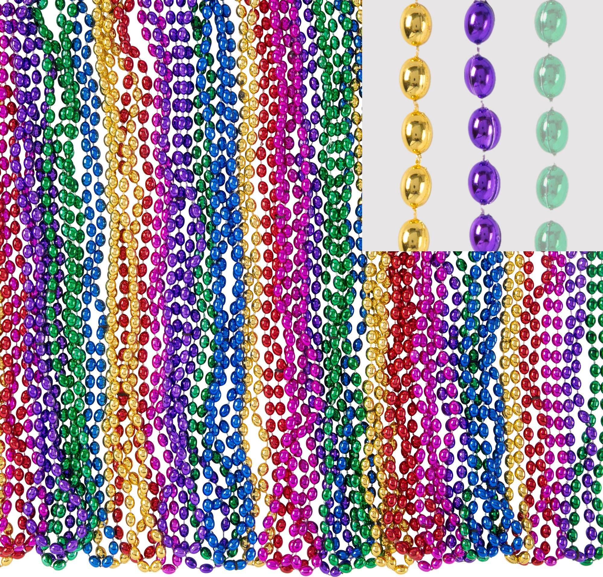 Fiesta 1 Handmade Beaded Long Necklace (Multicolor with Light Blue See