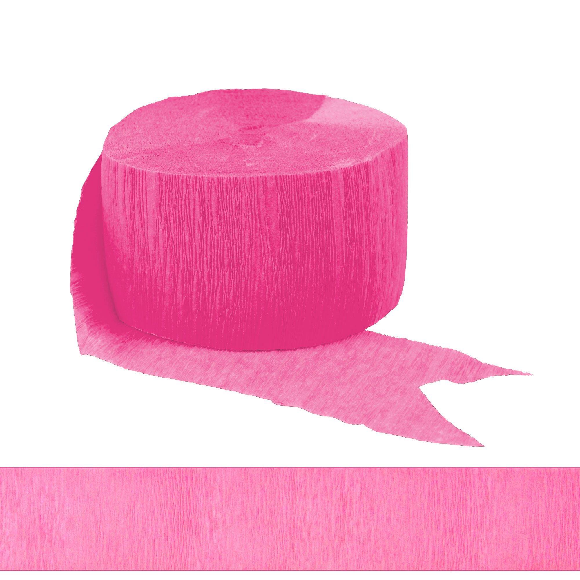 Pink Crepe Paper Streamers (x 5)