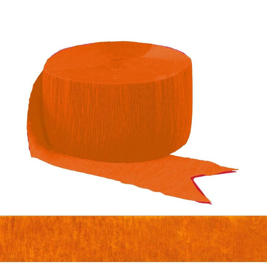 1" x 17" Orange Plastic Streamer 