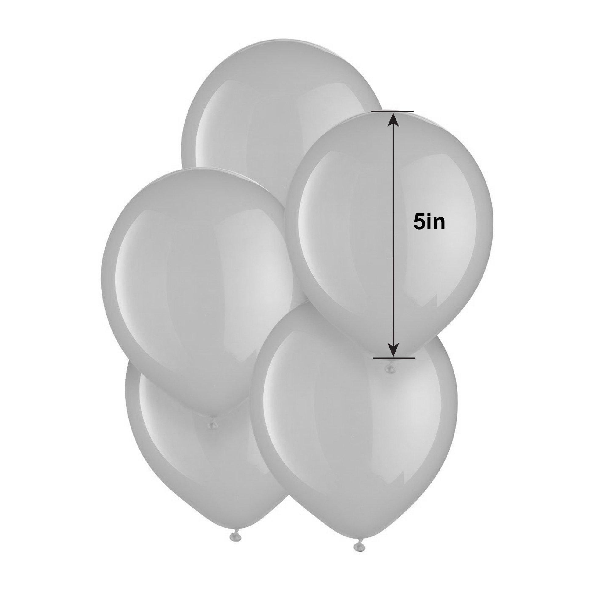 50ct, 5in, Black Mini Balloons