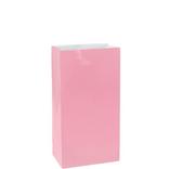 Medium Pink Paper Treat Bags 12ct
