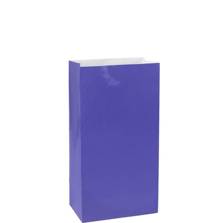 Medium Purple Paper Treat Bags 12ct