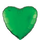 17in Festive Green Heart Balloon