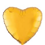 17in Gold Heart Balloon