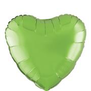 17in Kiwi Green Heart Balloon