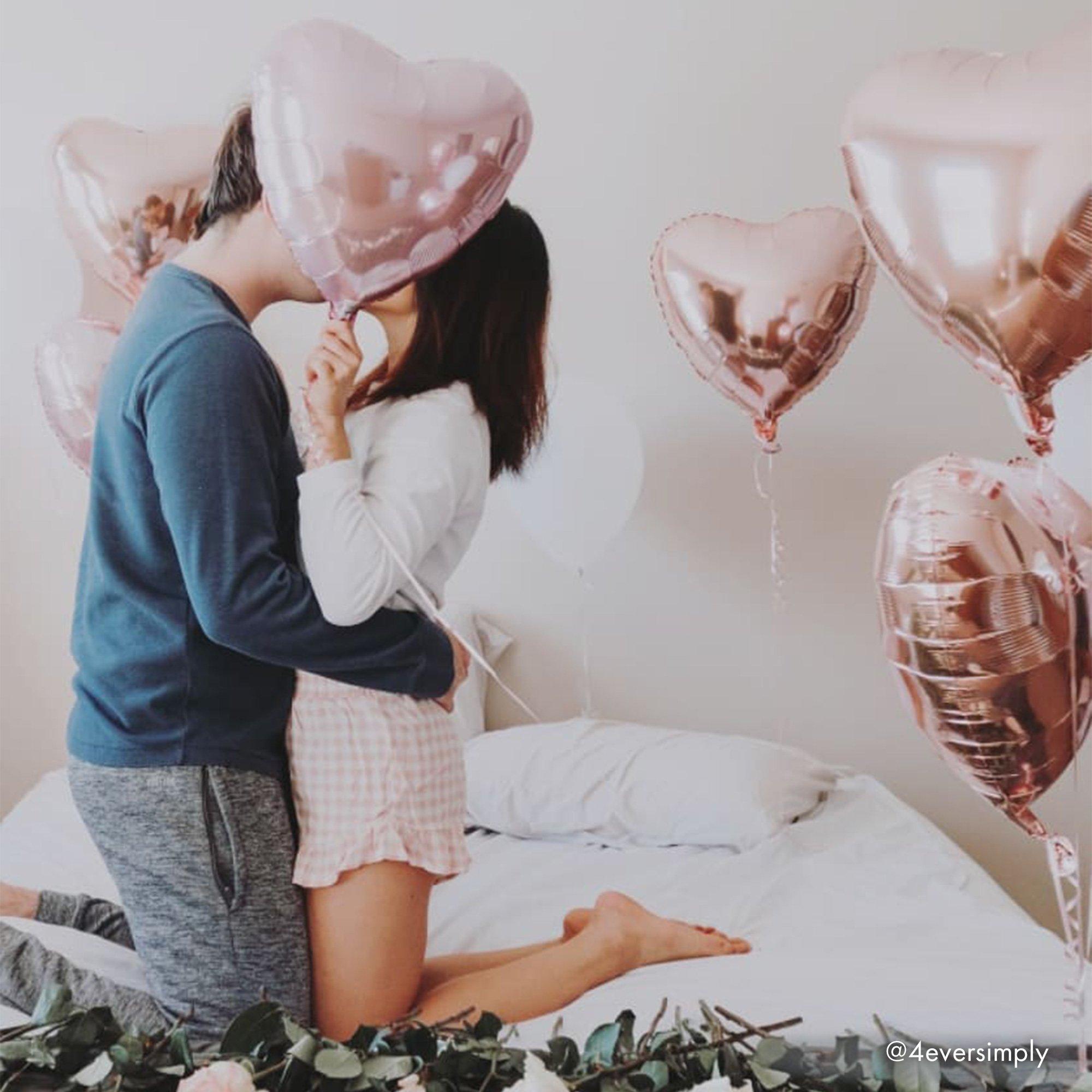 17in Rose Gold Heart Foil Balloon