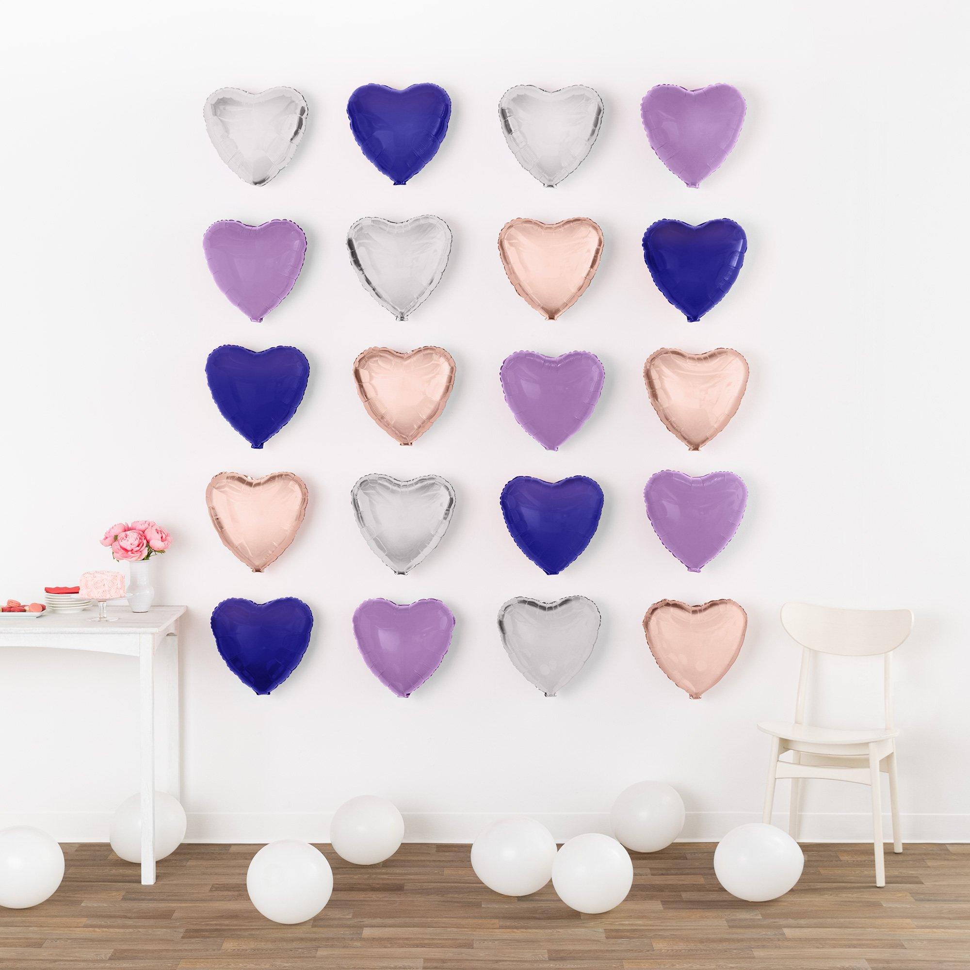 17in Rose Gold Heart Foil Balloon