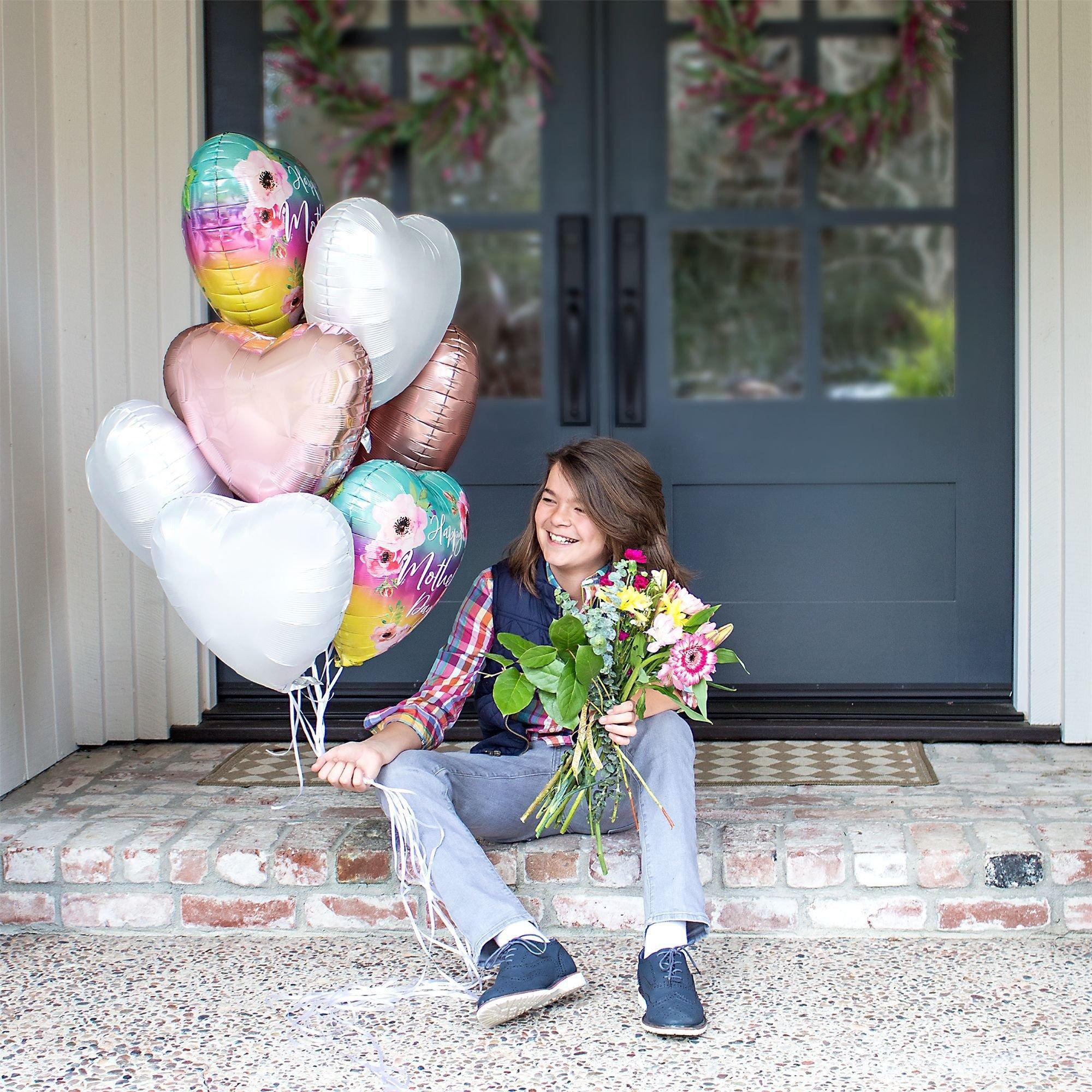 Heart-shaped Balloons Over Kitchen Island - Soul & Lane