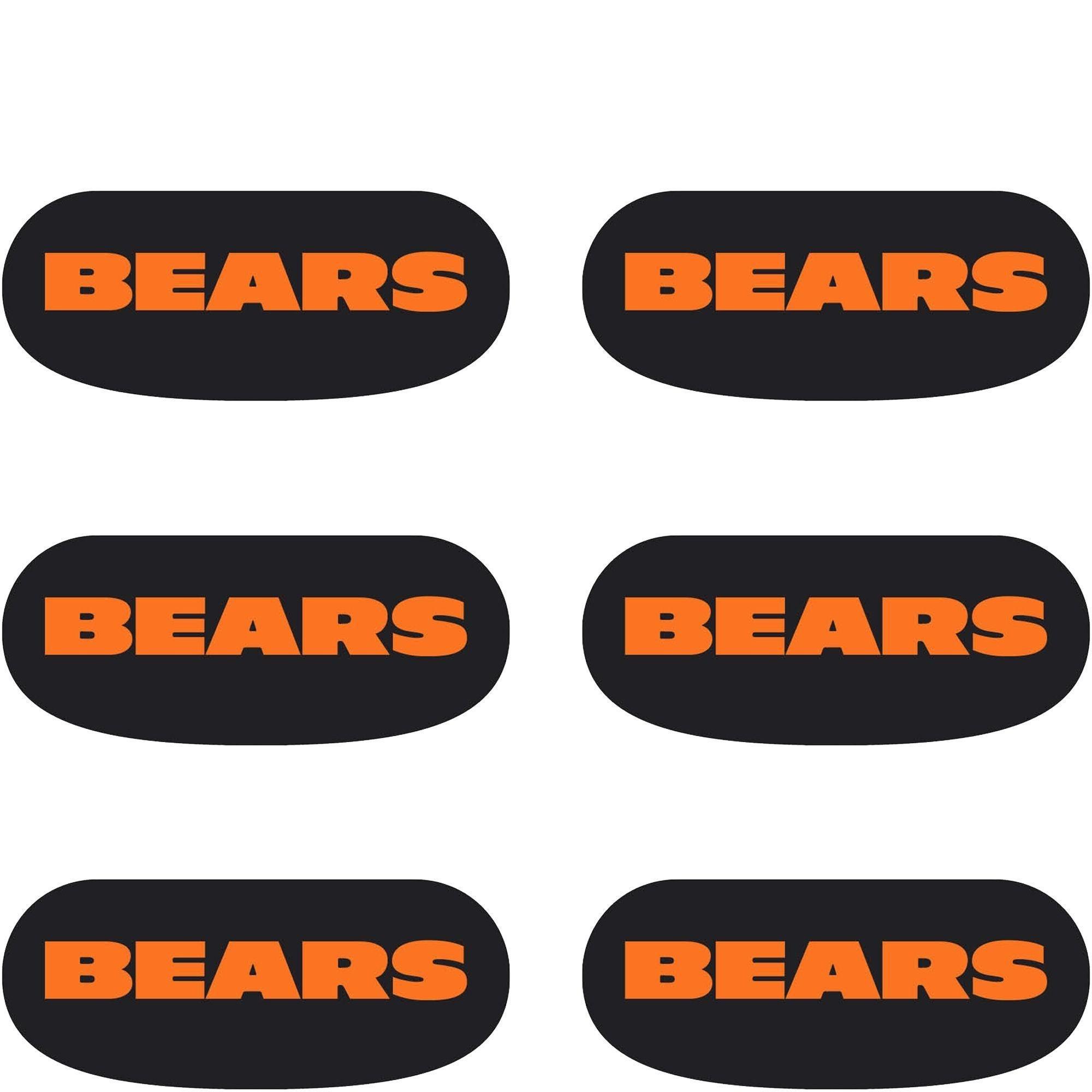 Chicago Bears Eye Black Stickers 6ct