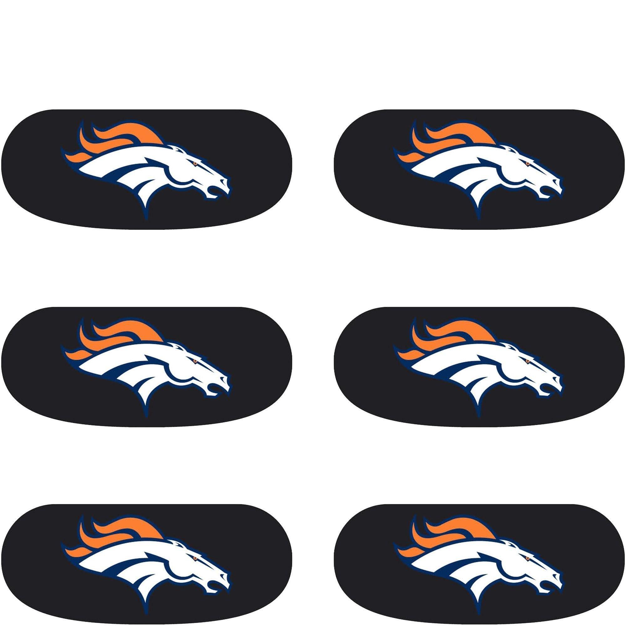 Denver Broncos Eye Black Stickers 6ct