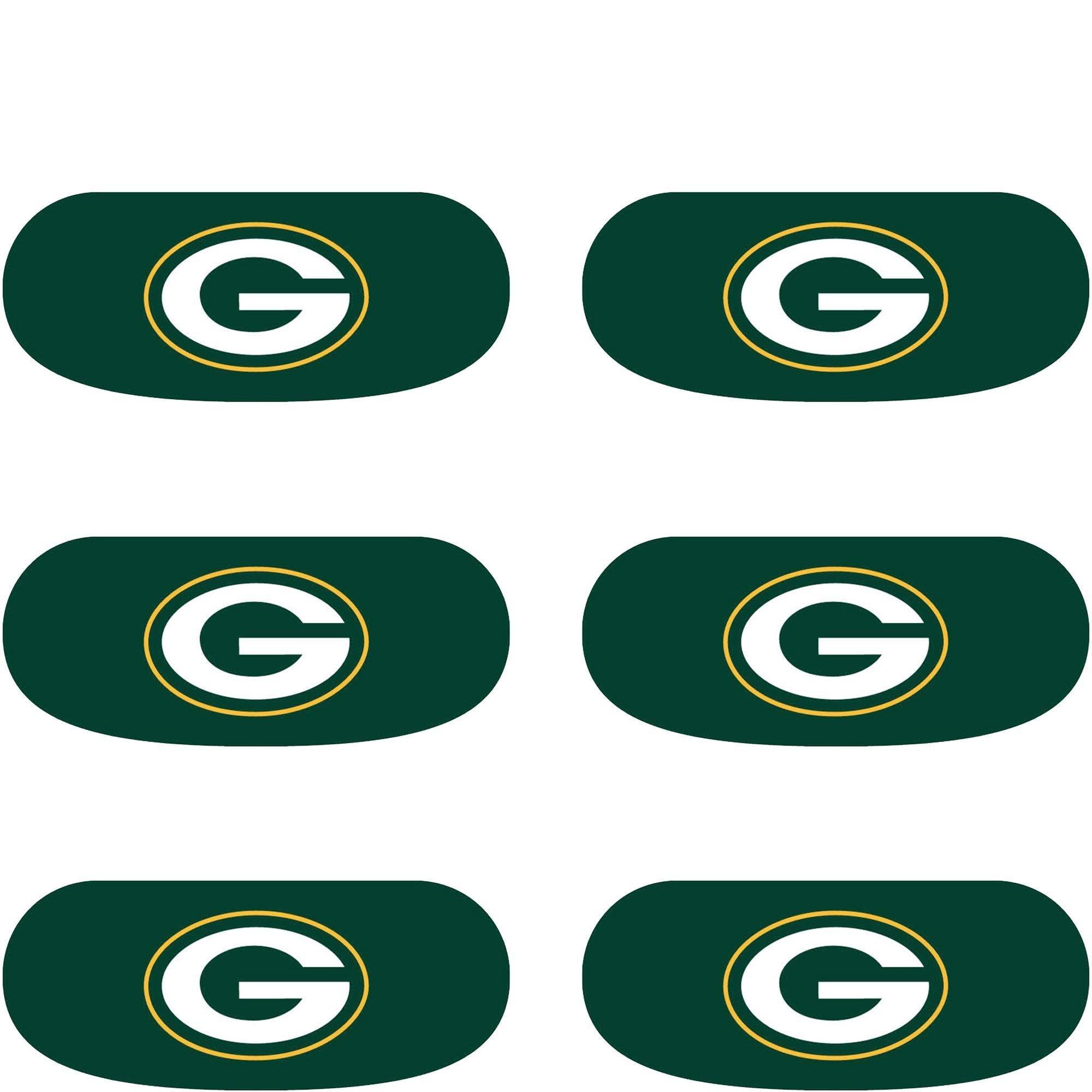 Green Bay Packers Eye Black Stickers 6ct