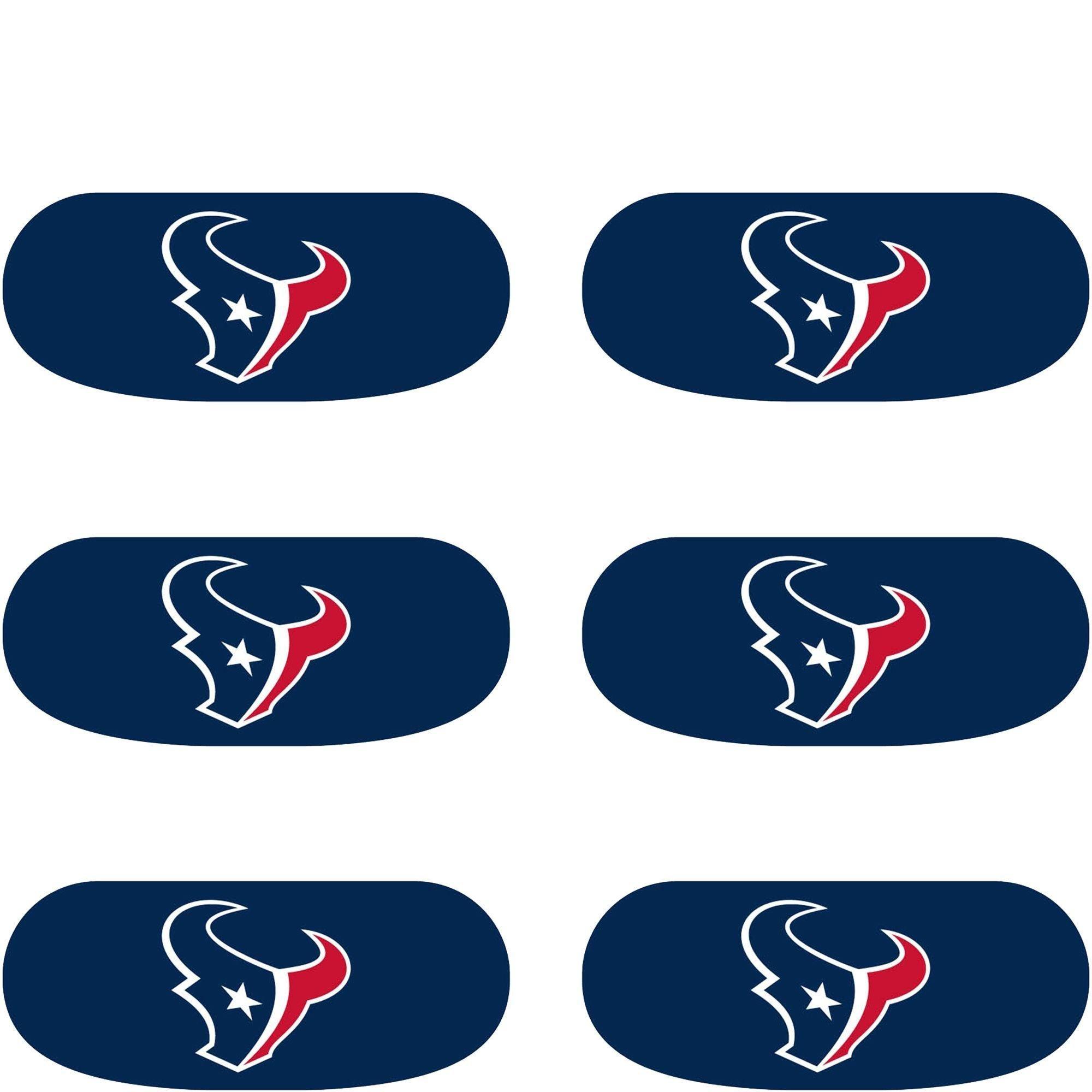 Houston Texans Eye Black Stickers 6ct