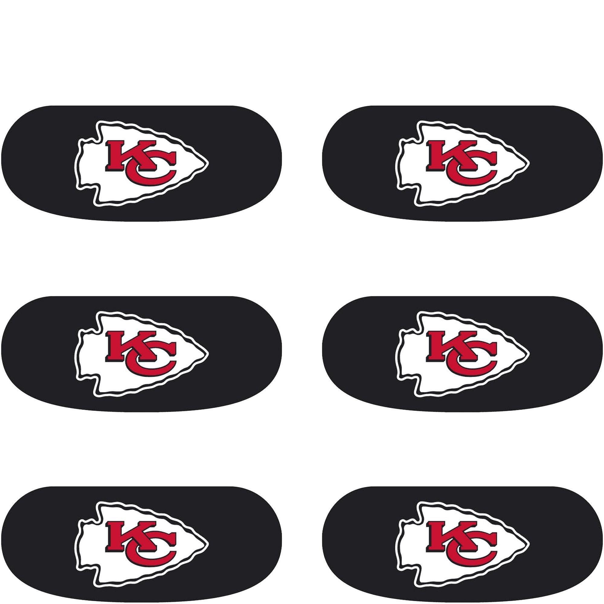 Kansas City Chiefs Eye Black Stickers 6ct