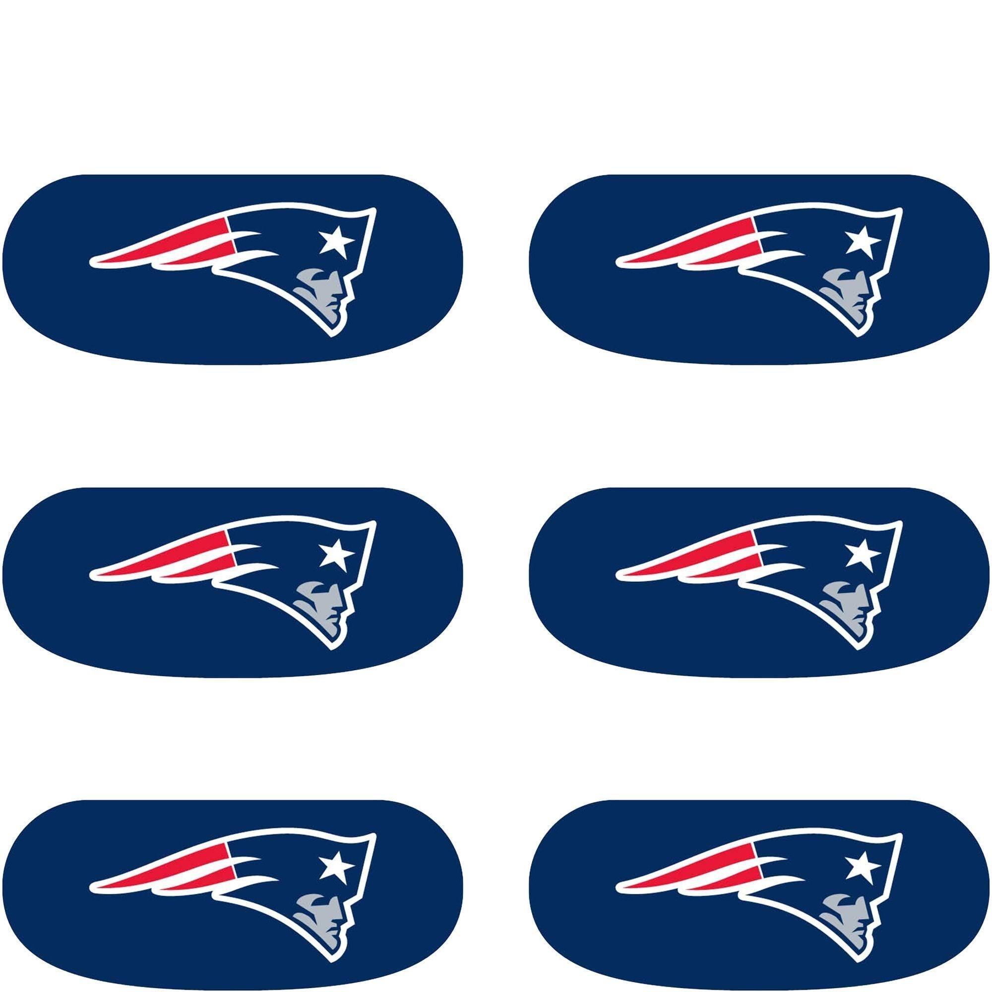 New England Patriots Eye Black Stickers 6ct